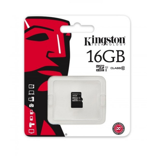 Фото - Карта памяти Kingston MicroSDHC 16GB Class 10 UHS-I (SDCIT/16GBSP)