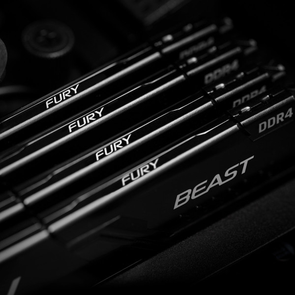 Фото - Память DDR Kingston 16GB 3200MT/s DDR4 CL16 DIMM (Kit of 2) FURY Beast (KF432C16BBK2/16WP)