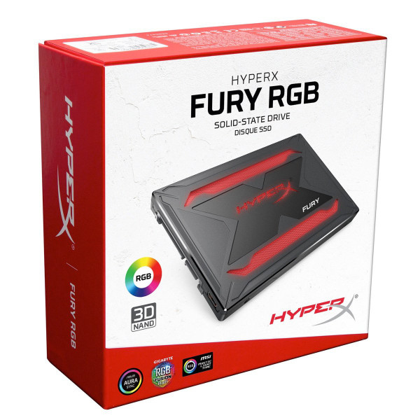 Фото - SSD-накопитель внутренний Kingston HyperX Fury RGB 240GB 2.5" SATAIII 3D TLC (SHFR200B/240G)