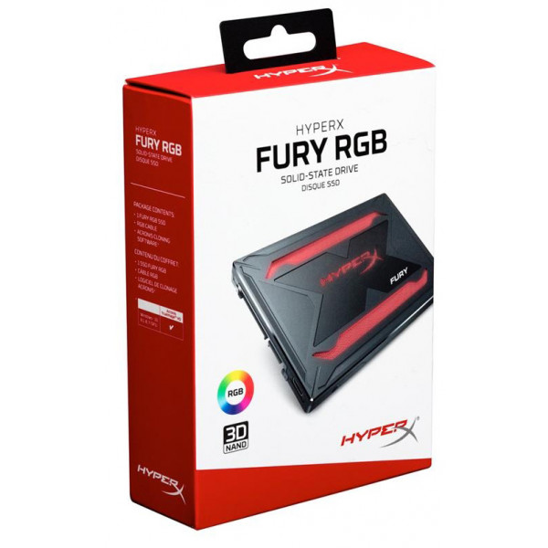Фото - SSD-накопитель внутренний Kingston HyperX Fury RGB 480GB 2.5'' SATAIII TLC (SHFR200/480G)