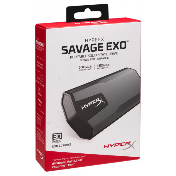 Фото - SSD-накопитель внешний Kingston HyperX Savage EXO 960GB USB 3.1 Type-C TLC (SHSX100/960G)
