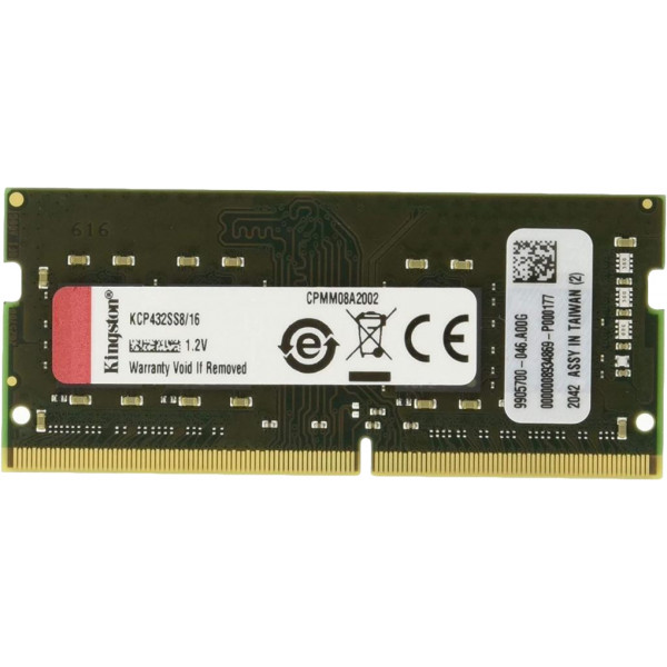 Фото - Память DDR Kingston SODIMM DDR4 16GB/3200 (KCP432SS8/16)