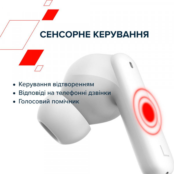 Фото - Наушники вкладыши беспроводные TWS Canyon TWS-8 (CNS-TWS8W) White