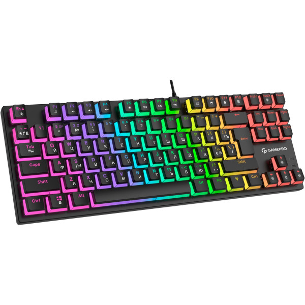 Фото - Клавиатура проводная игровая GamePro MK80B Black
