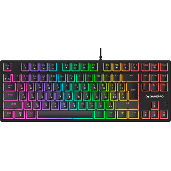 Фото - Клавиатура проводная игровая GamePro MK80B Black