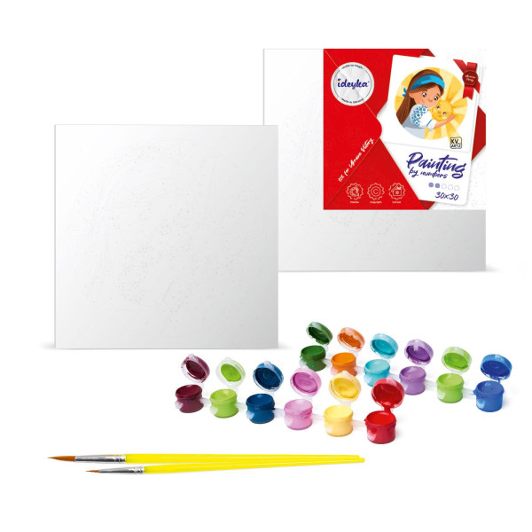 Фото - Картина по номерам Ideyka Яркий леопард 30х30 см (KHO6824)