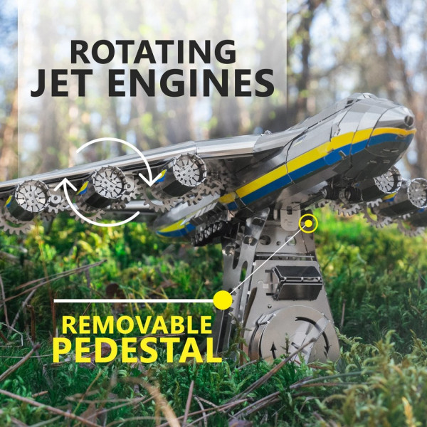 Фото - Металлический конструктор Metal Time Украинская Мечта АН-225 Лимитированное издание SWAROVSKI (MT001SWRSK/READY)