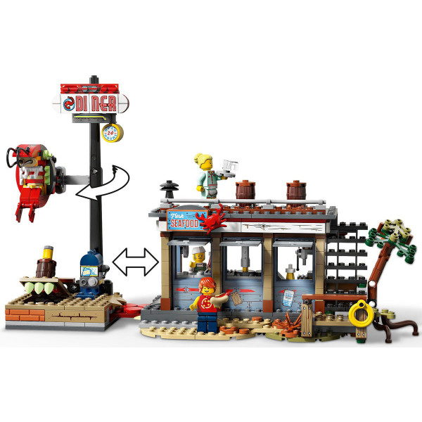 Фото - Конструктор LEGO Hidden Side Нападение на закусочную (70422)