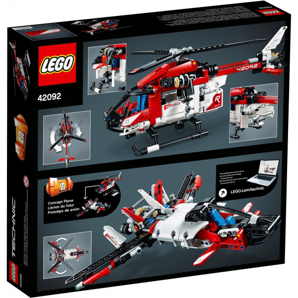 Фото - Конструктор LEGO Technic Спасательный вертолёт (42092)