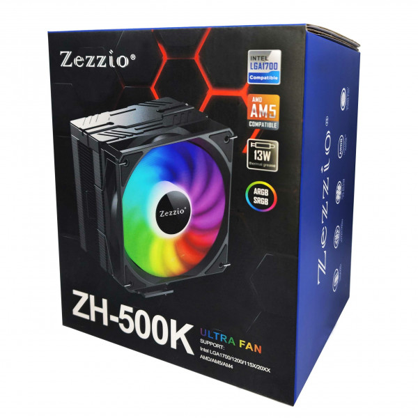 Фото - Процессорный кулер Zezzio ZH-500K ARGB Ultra Fan