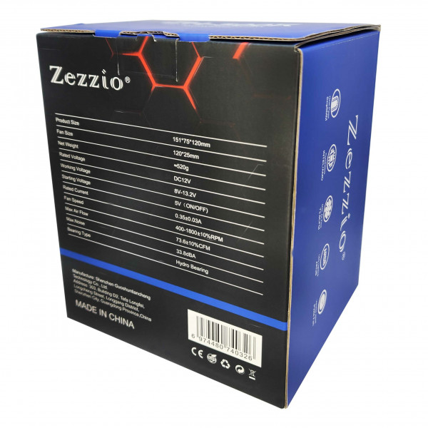 Фото - Процессорный кулер Zezzio ZH-500K ARGB Ultra Fan
