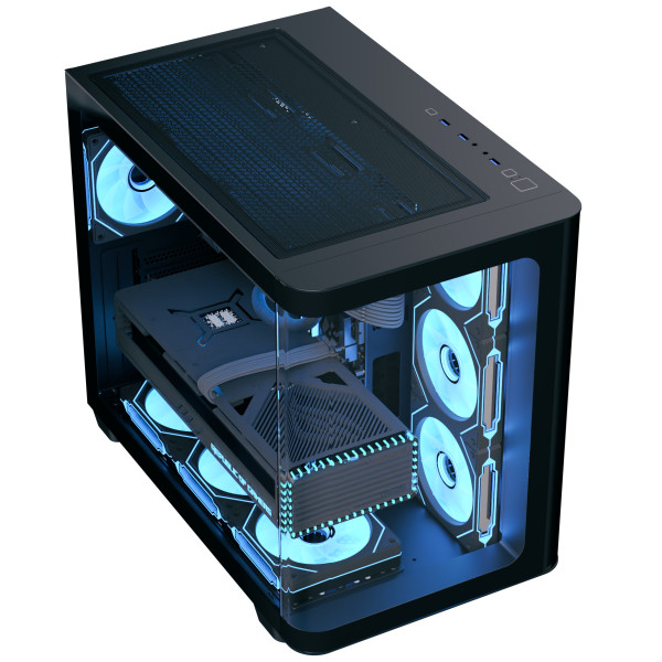 Фото - Корпус AEROCOOL P500C-G-BK-v1 (ACCM-PN01043.11) Black без БП