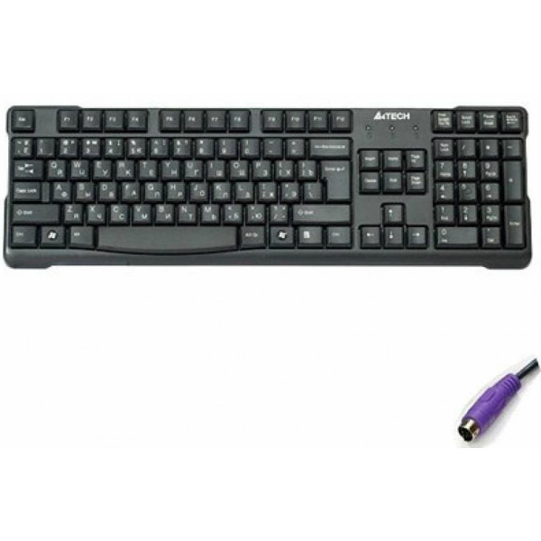 Фото - Клавиатура проводная A4tech KR-750 Black PS/2