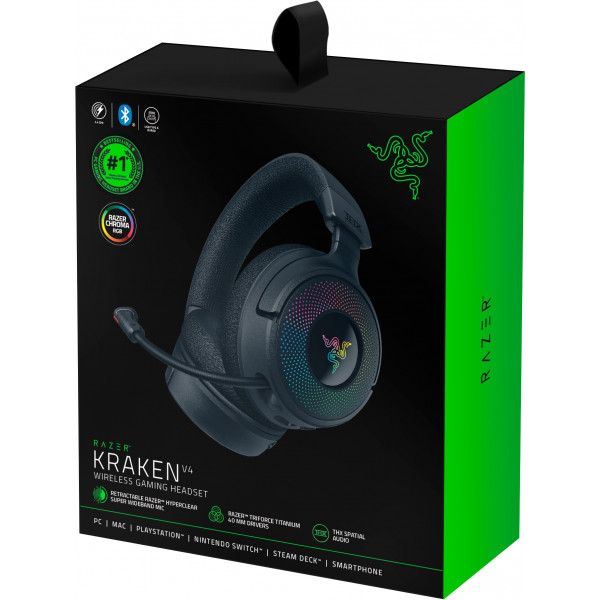 Фото - Уценка - Гарнитура беспроводная игровая Razer Kraken V4 (RZ04-05170100-R3M1)