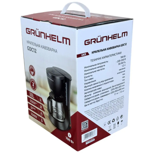 Фото - Кофеварка капельная Grunhelm GDC12