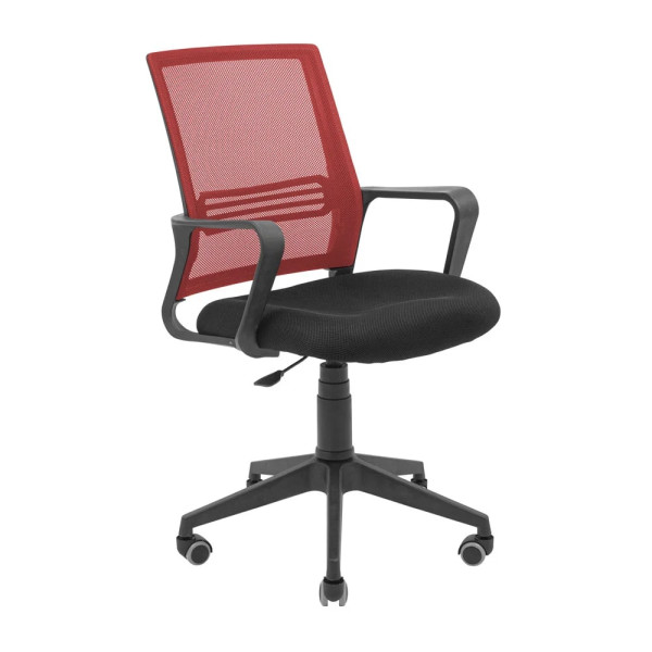 Фото - Кресло офисное Richman Джина Пластик Пиастра Сетка черная + красная
