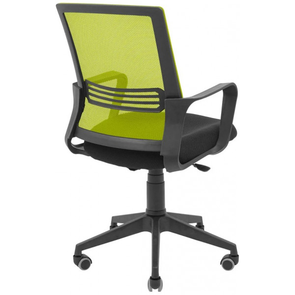 Фото - Кресло офисное Richman Джина Пластик Пиастра Сетка черная + зеленая