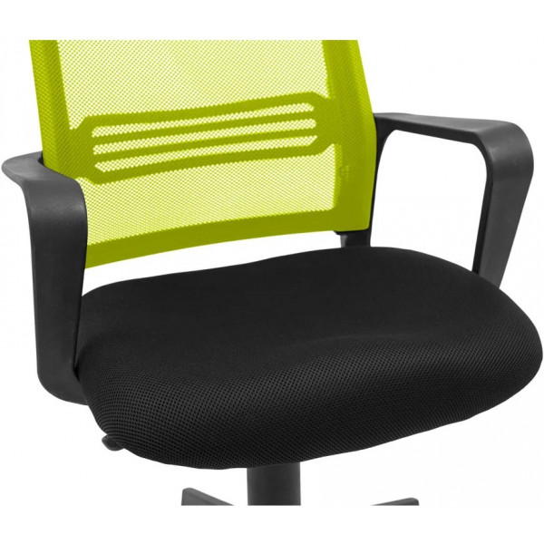 Фото - Кресло офисное Richman Джина Пластик Пиастра Сетка черная + зеленая