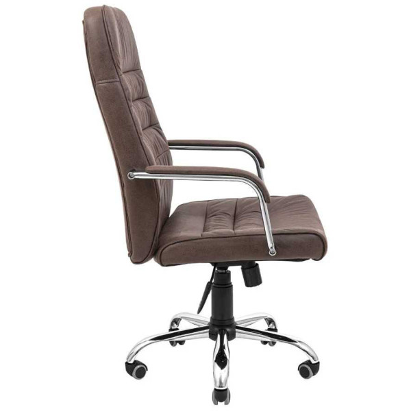 Фото - Кресло офисное Richman Лион Ю Хром П5 M-1 (Tilt) Амели Кофе