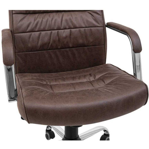 Фото - Кресло офисное Richman Лион Ю Хром П5 M-1 (Tilt) Амели Кофе