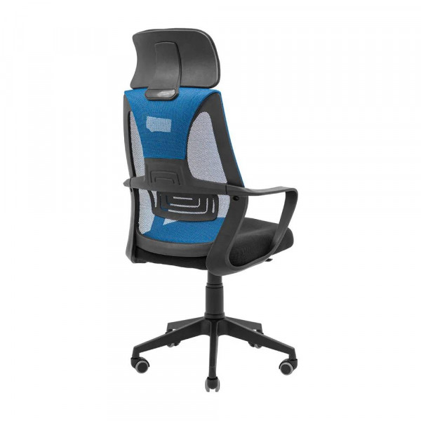 Фото - Кресло офисное Richman Профи Пластик Пиастра Сетка черная + синяя