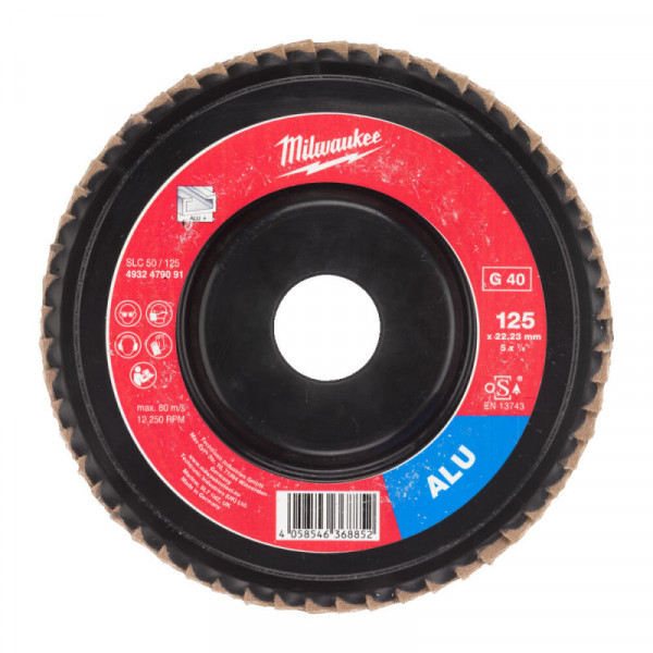 Фото - Круг шлифовальный Milwaukee SLC50/125G40 ALUMINIUM 125 мм (4932479091)