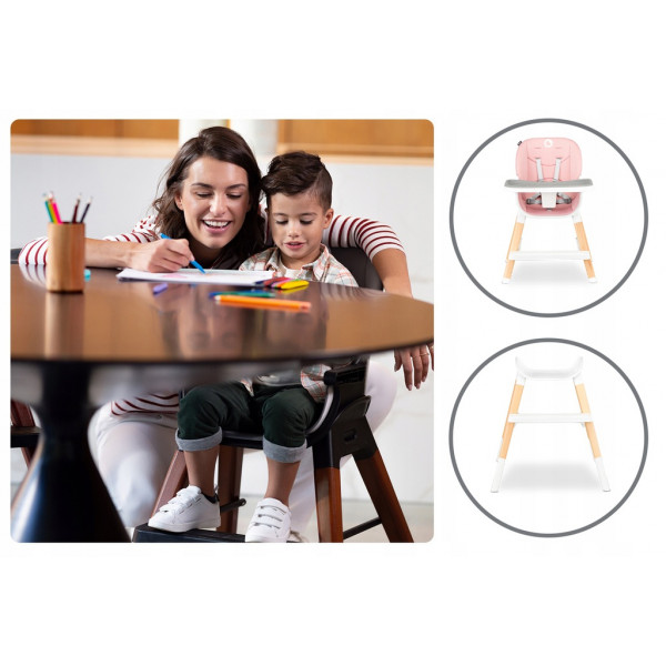 Фото - Стульчик для кормления трансформер Lionelo Mona Bubblegum