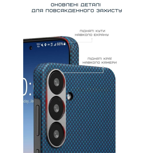 Фото - Чехол для смартфона Pitaka Tactile Woven Case Moonrise for Samsung Galaxy S25 (KS2502)