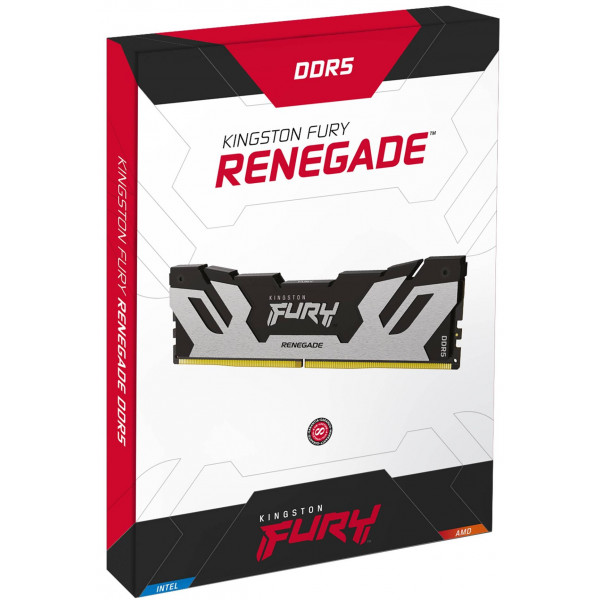 Фото - Память DDR Kingston DDR5 16GB/6400 Fury Renegade Silver (KF564C32RS-16)