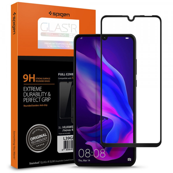 Фото - Защитное стекло для смартфона Spigen for Huawei P30 Lite FC HD Black (L39GL26019)