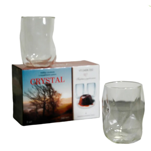Фото - Набор стаканов с двойными стенками Vittora VT-5408-350 CRYSTAL 2 шт. 350 мл