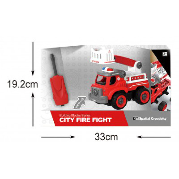 Фото - Пластиковый конструктор DIY Spatial Creativity пожарный (LM8034-SZ-1)