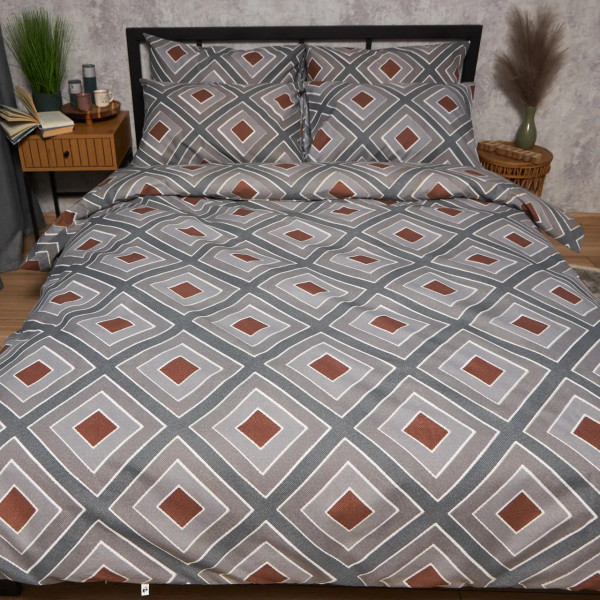 Фото - Комплект постельного белья Moon&Star Микросатин Premium Loft Style King Size 220x240 нав. 4х50х70 (MS-820009943)