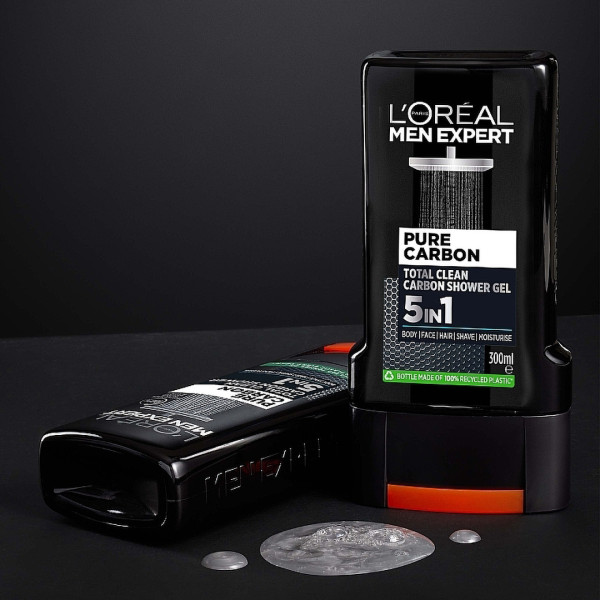 Фото - Гель для душа L'Oreal Paris Men Expert Total Clean 5 в 1 300 мл (3600523535989)