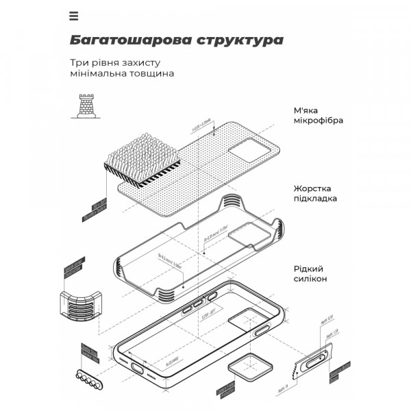 Фото - Чехол для смартфона Armorstandart ICON Case for Tecno POVA NEO 3 (LH6n) Camera cover Lavender (ARM70384)