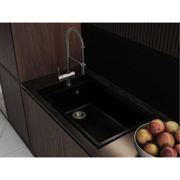 Фото - Мойка кухонная Miraggio LAGOON 760 Black Shine