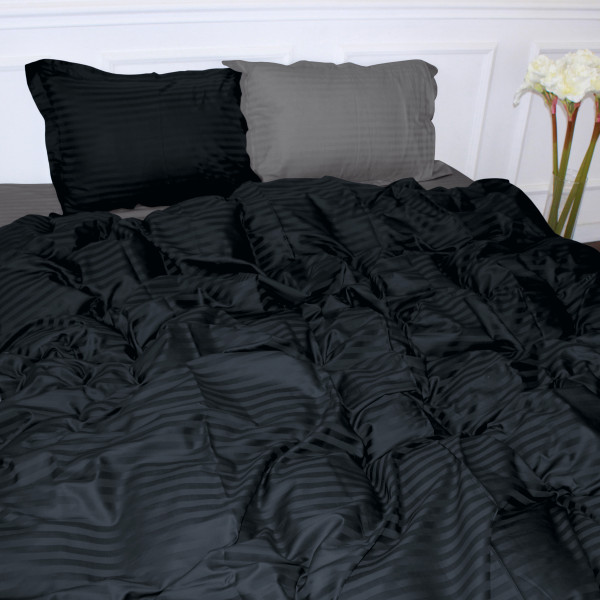 Фото - Комплект постельного белья детский MirSon Satin Stripe 30-0012 + 30-0011 Wandy 110х140 (2200005246429)