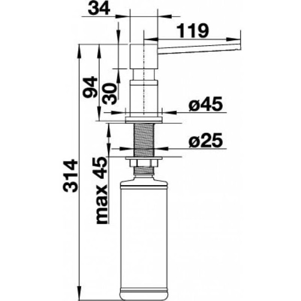 Фото - Дозатор для мыла Blanco 526699 LATO SATIN GOLD