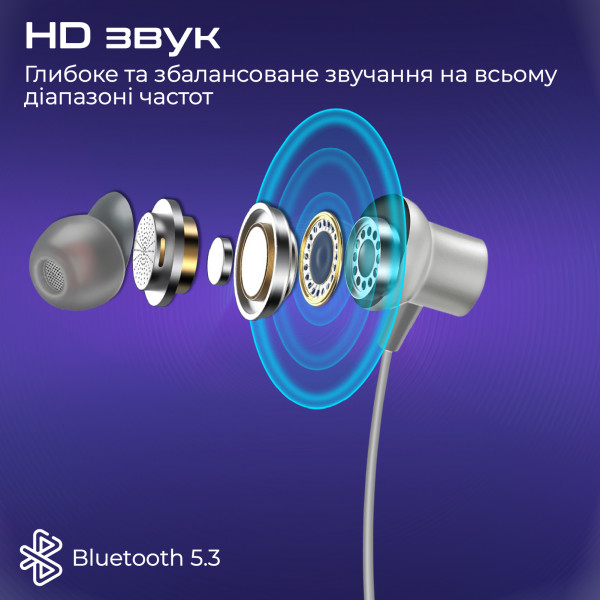 Фото - Наушники вкладыши беспроводные Promate leap.silver