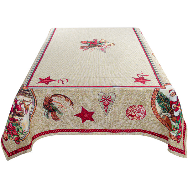 Фото - Скатерть прямоугольная Lefard Santa claus 140x320 см (732-188)
