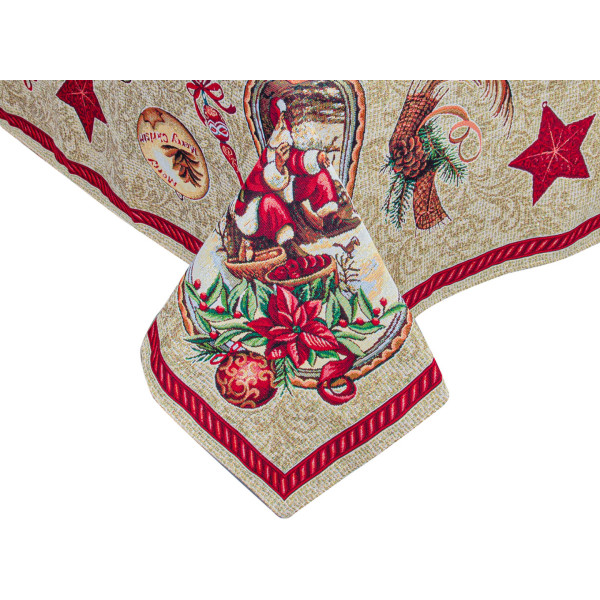 Фото - Скатерть прямоугольная Lefard Santa claus 140x320 см (732-188)