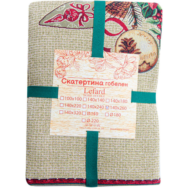 Фото - Скатерть прямоугольная Lefard Santa claus 140x320 см (732-188)