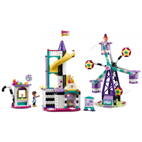 Фото - Конструктор LEGO Friends Волшебное колесо обозрения и горка (41689)