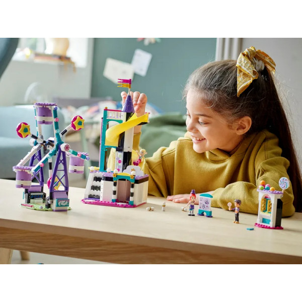 Фото - Конструктор LEGO Friends Волшебное колесо обозрения и горка (41689)