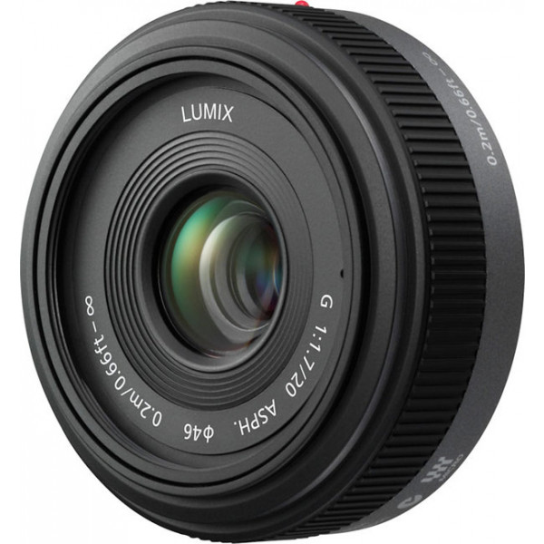 Фото - Объектив к фотокамере Panasonic Micro 4/3 Lens 20mm F1.7 ASPH Metal body Black (H-H020AE-K)