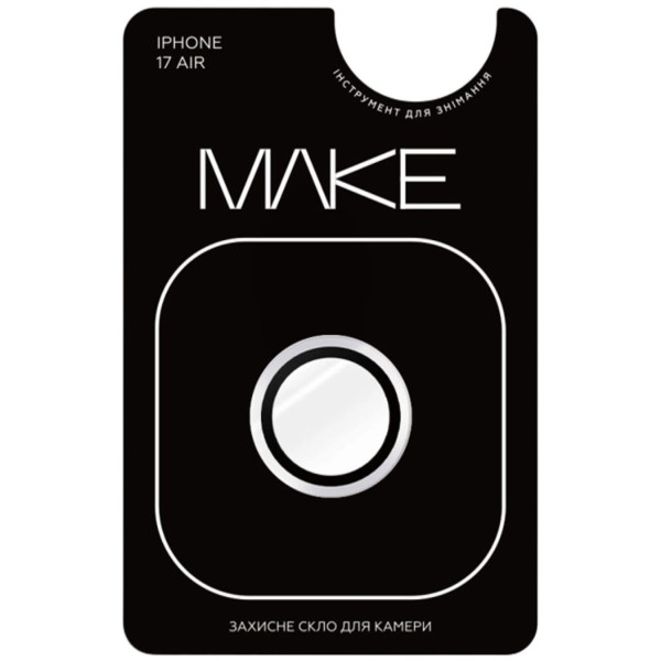 Фото - Защитное стекло для смартфона MAKE Camera Glass for Apple iPhone 17 Air, White (MGC-AI17AWH)
