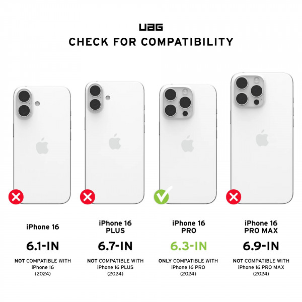 Фото - Чехол для смартфона UAG for iPhone 16 Pro, Essential Armor Magsafe, Rose (114448114C4C)