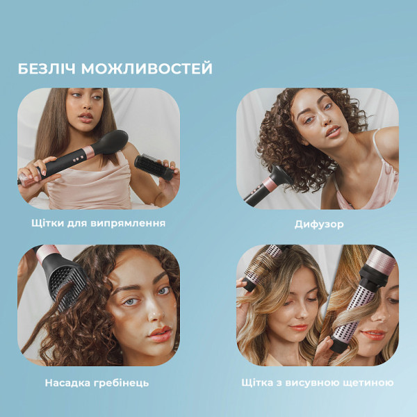 Фото - Стайлер Cecotec Bamba CeramicCare 14in1 AirGlam Black (CCTC-00251)