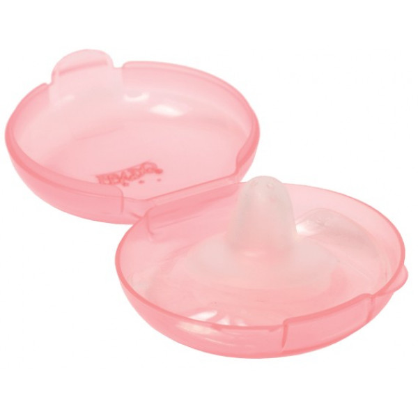 Фото - Накладки для кормления Lindo силиконовые в контейнере, розовый (Li 802 роз)