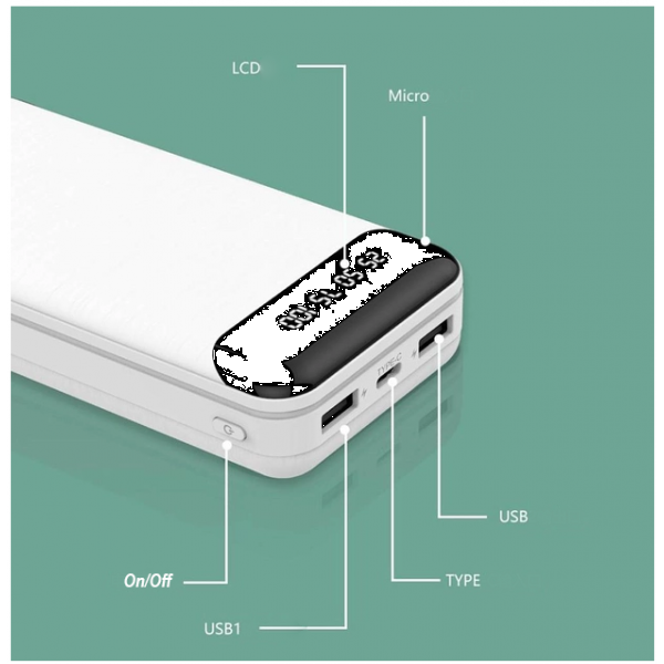Фото - Батарея мобильная LIONPATTON L10 20000 mAh 10,5W (LI- L10-WK)